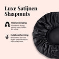 Beyeza luxe slaapmuts satijn ideaal voor krullend, stijl en afro haar