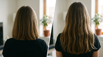 Lang en gezond haar met verzorgingstips om haarbreuk te beperken en de natuurlijke haargroei te ondersteunen.