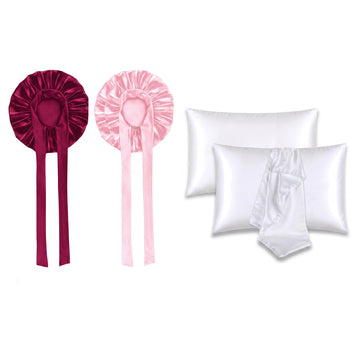 Bonnet w’ strings & pillowcases Bundle
