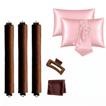 Hair Roller & Satin Pillowcases Bundle