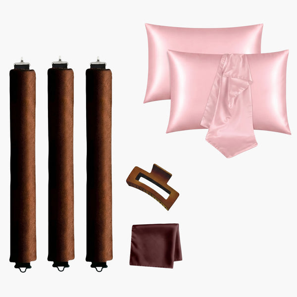 Haarroller & Satijnen Kussenslopen Bundel