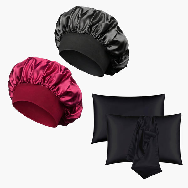 Satijnen Bonnet & Kussensloop Bundel