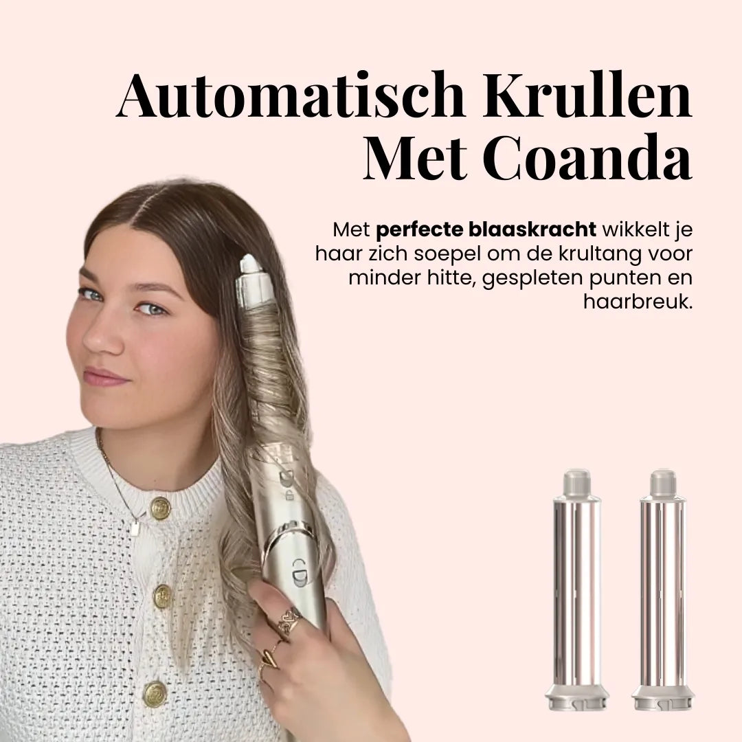 Automatische krultang met ionentechnologie voor glanzende en gezonde krullen