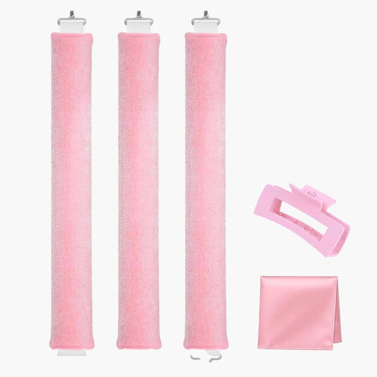 Beyeza blowout haarrollers set voor moeiteloze krullen zonder hitte.