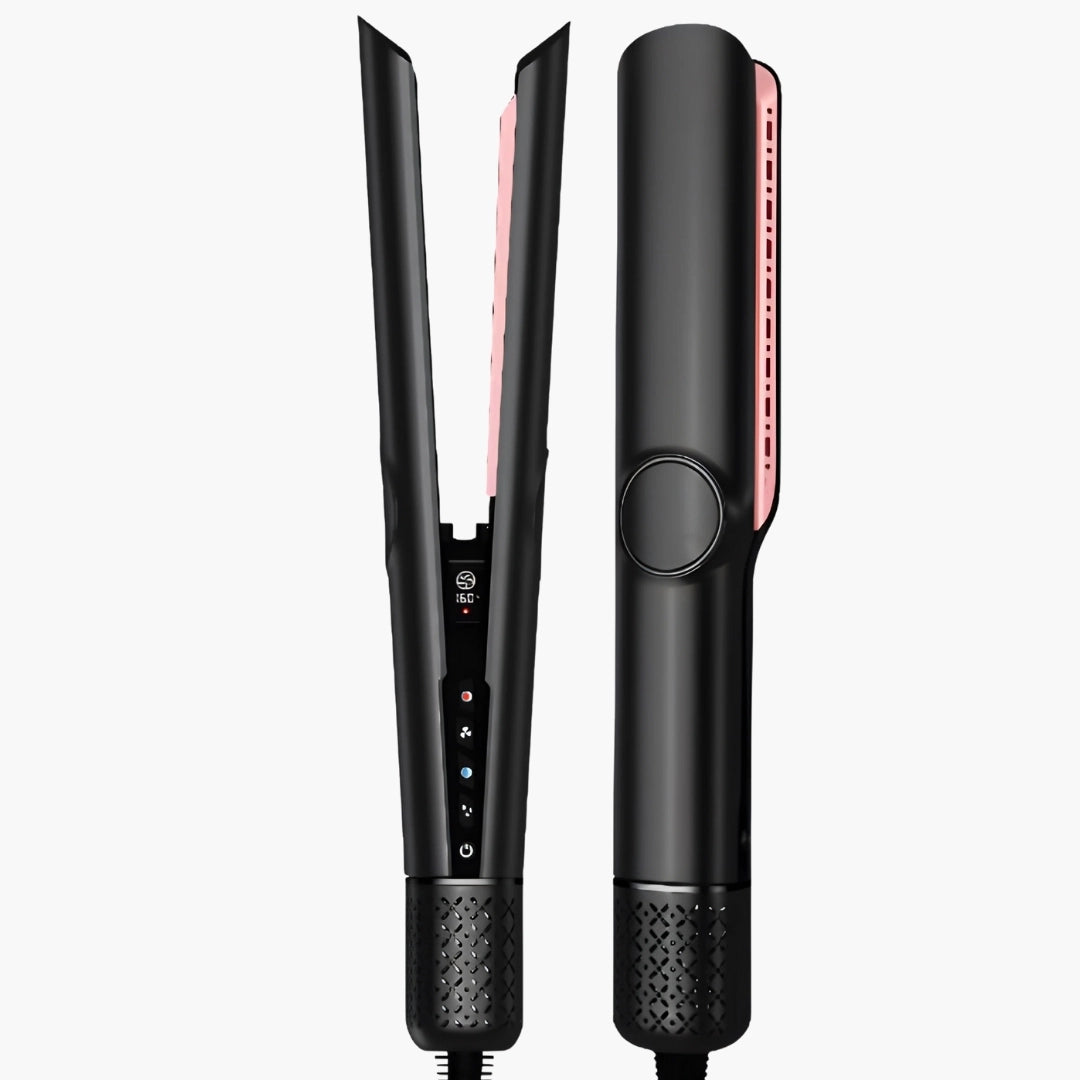 Beyeza FlowStraight droogt en stijlt je haar tegelijk voor een glad resultaat.