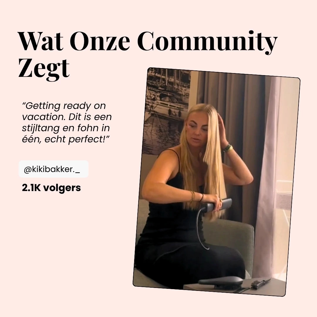 Beyeza stijltang met coolshot-functie voor langdurig, professioneel gestyled haar.