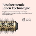 Beyeza keramische föhnborstel met ionische technologie tegen statisch haar.