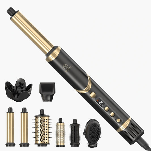 Beyeza Ultrastyler 8-in-1 voor moeiteloos krullen, drogen en stylen.