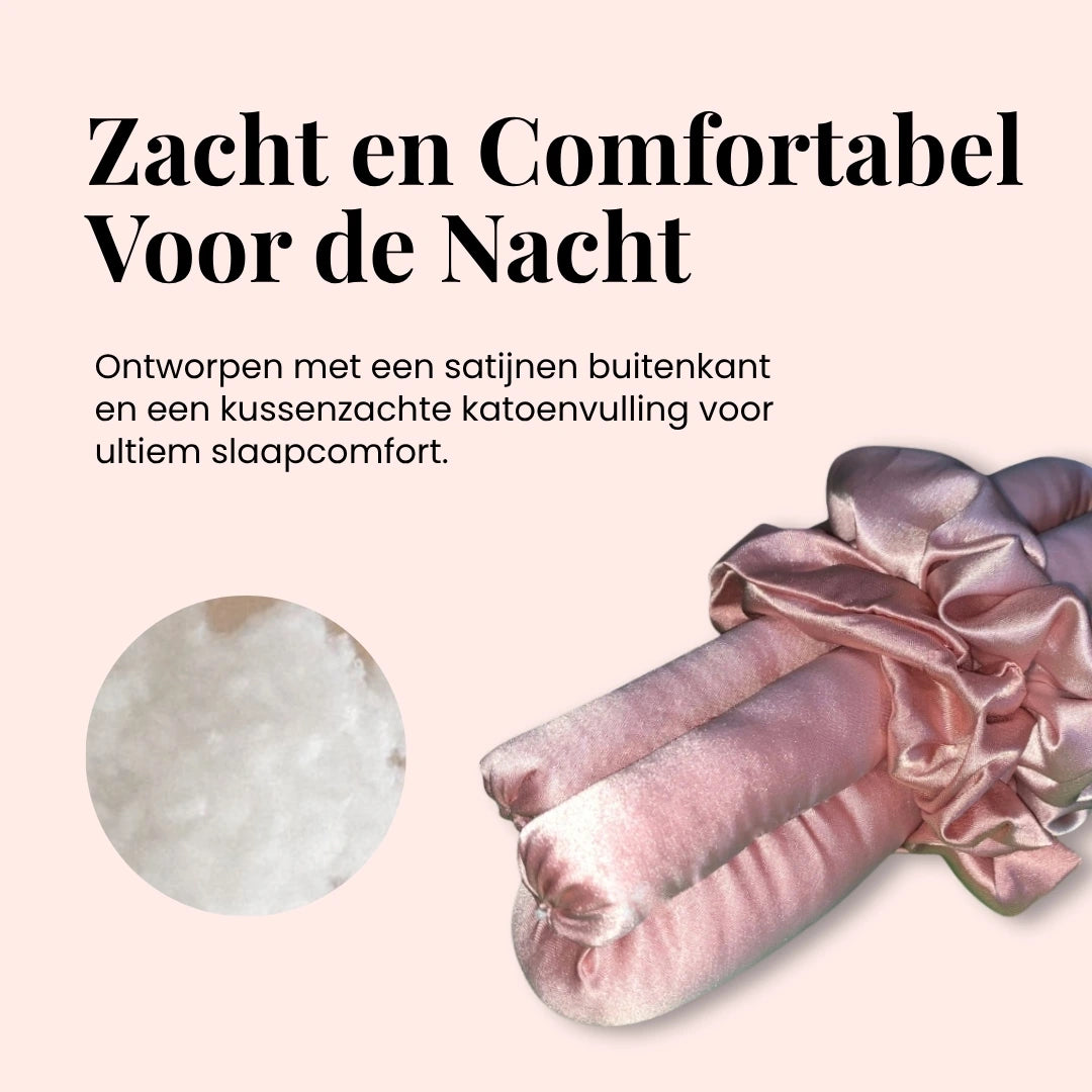Comfortabele haarroller om ’s nachts krullen zonder hitte te krijgen