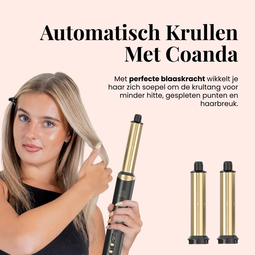 Professionele föhnborstel voor natuurlijke blowout look en pluisvrij haar.