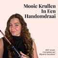 Professionele haarstyling tool met opzetstukken voor strakke en losse krullen.