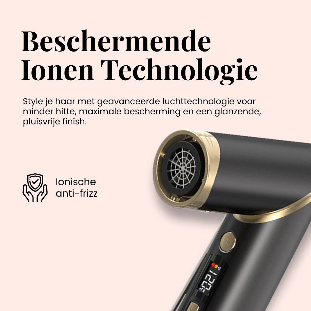 Airstyler met ionische technologie voor glanzend, zacht en gezond haar.