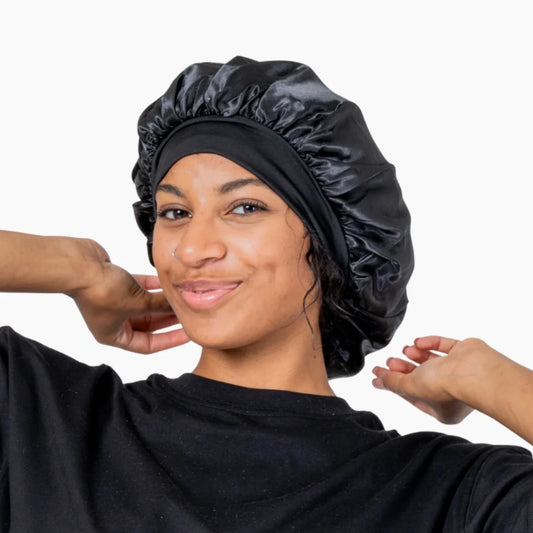 Beyeza luxe satijnen bonnet voor nachtelijke haarverzorging