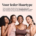 Microvezel haarhanddoek droogt haar sneller zonder pluis of beschadiging