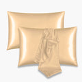 Beyeza satijnen kussensloop in champagnekleur beschermt haar tegen breuk