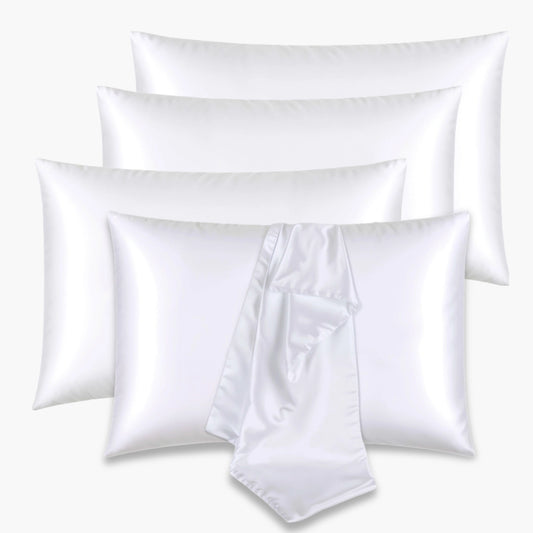 Kussensloop van satijn beschermt je haar tegen uitdroging en wrijving