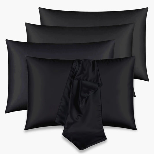 Beyeza satijnen kussensloop beschermt je haar tegen klitten en breuk