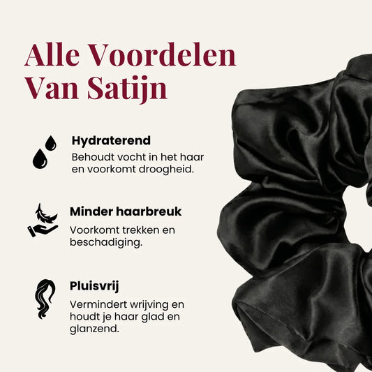 Cloud luxe satijnen scrunchie