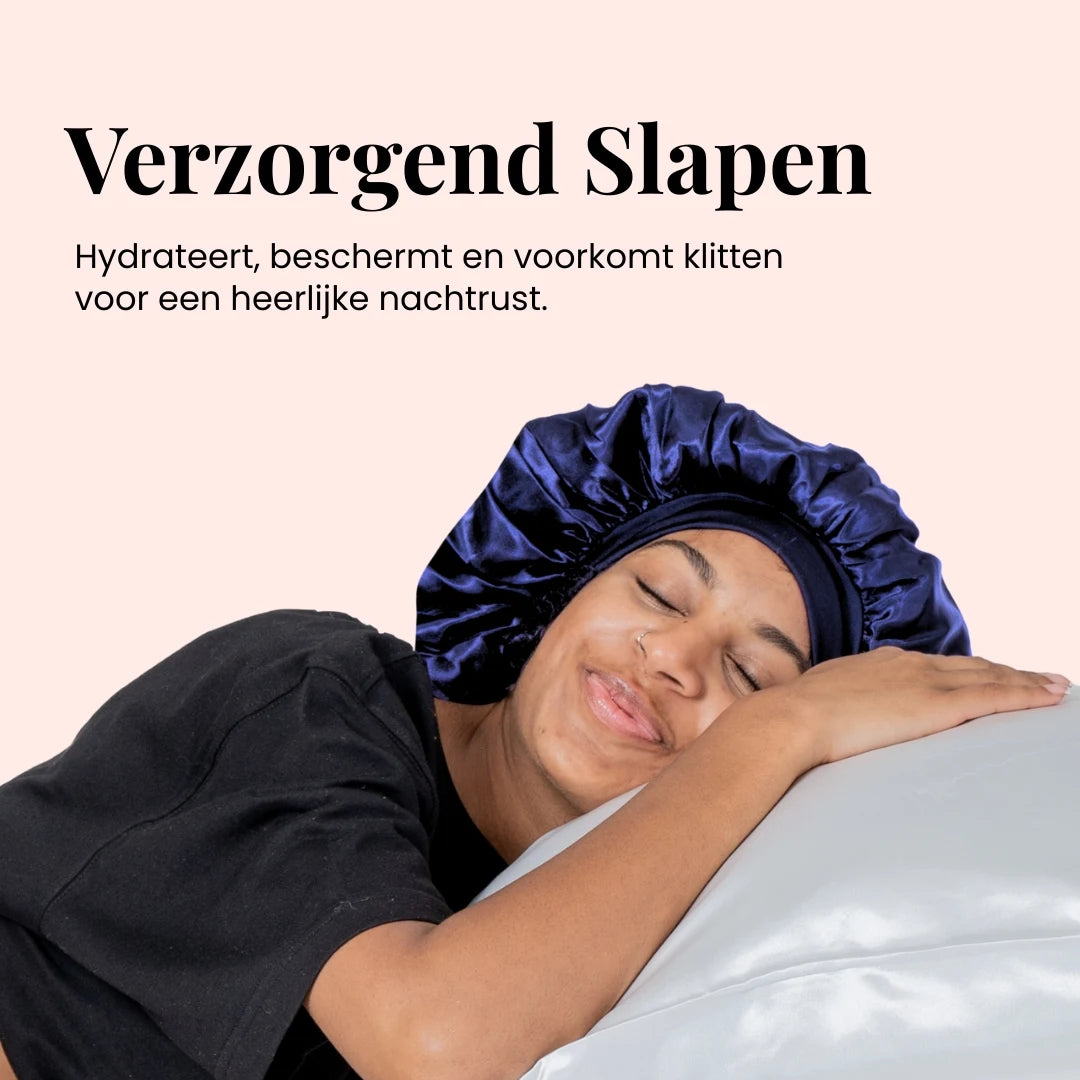 Beyeza satijnen bonnet met elastische band biedt perfecte nachtrust en comfort