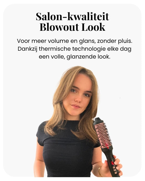 Warmteborstel met ionentechnologie voor extra glans