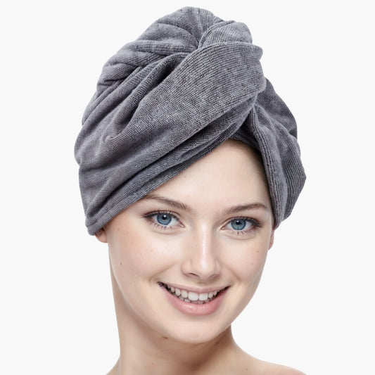 Beyeza microvezel haarhanddoek droogt je haar sneller en gezonder