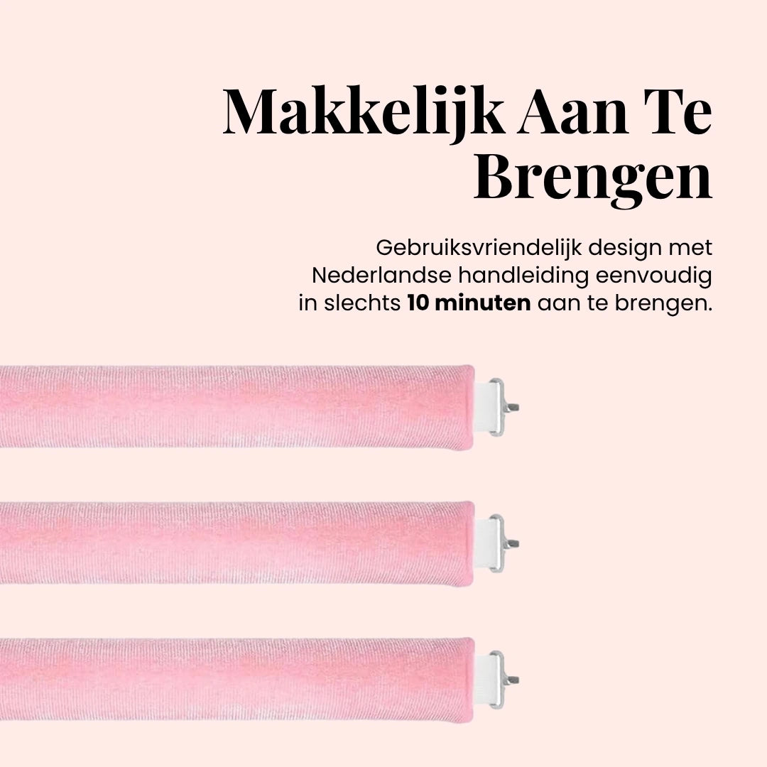 Haarrollers zonder hitte voor een moeiteloze en gezonde krullenlook.