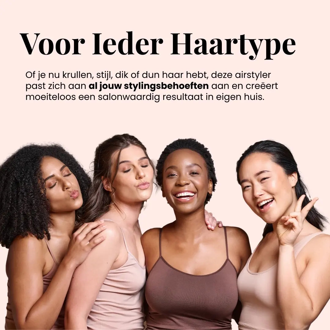 Haarstyler met ionentechnologie die pluis vermindert en glans toevoegt