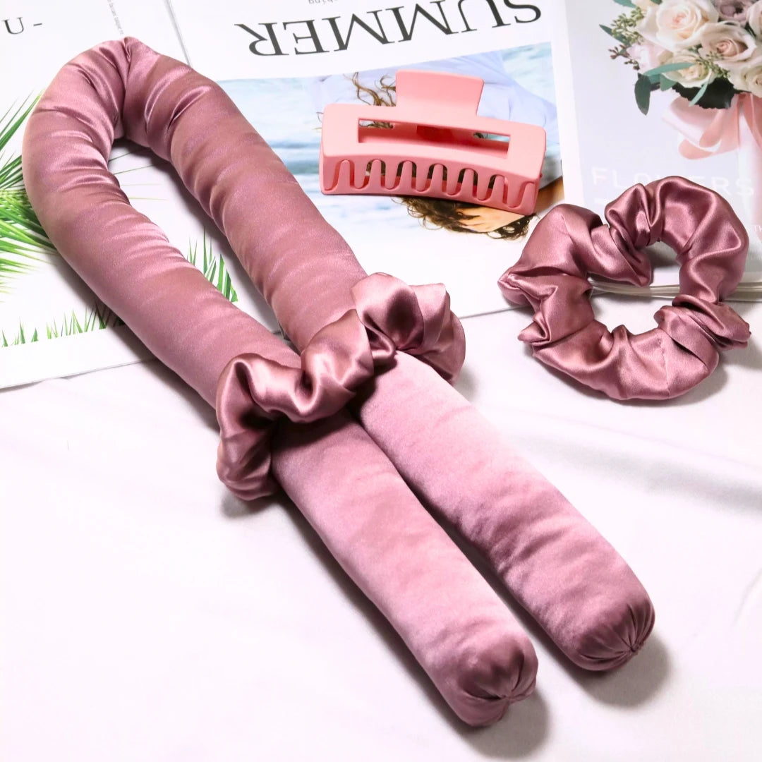 Natuurlijke krullen creëren zonder krultang met heatless curls set