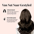 Keramische föhnborstel met nylon borstelharen voor zijdezacht haar.