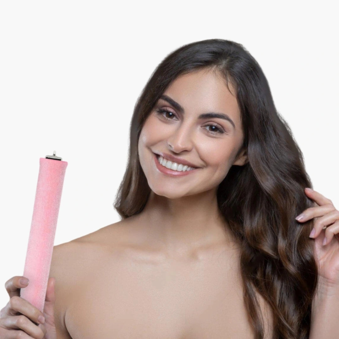 Set haarrollers zonder hitte voor natuurlijk volumineus en veerkrachtig haar.