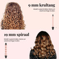 6-in-1 krulset met digitale temperatuurregeling voor elk haartype.