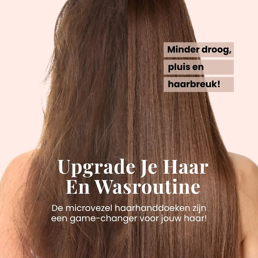 Waterabsorberende haarhanddoek ideaal voor krullend, stijl of lang haar