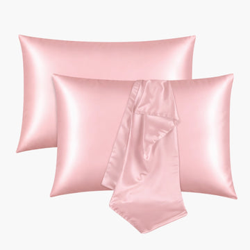 Beyeza Satijnen Kussensloop - 2 Stuks - Roze - 60x70cm