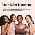 Beyeza satijnen bonnet met elastische band past comfortabel op ieder hoofd