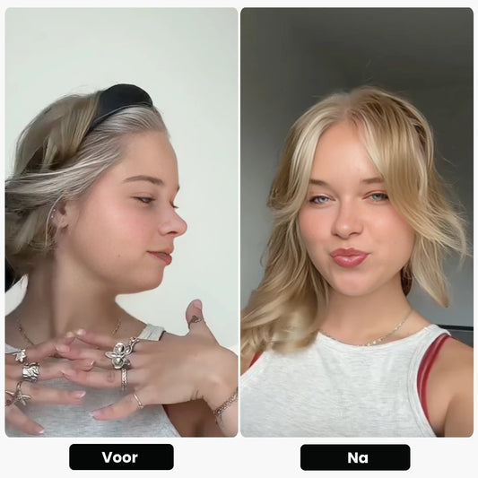 Velvet blowout haarrollers voor volumineuze krullen zonder gebruik van hitte.