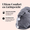 Zachte microvezel handdoek houdt je haar gezond na het douchen