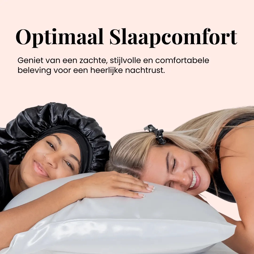 Witte satijnen kussenslopen voor optimaal slaapcomfort en stijlvolle slaapkamer