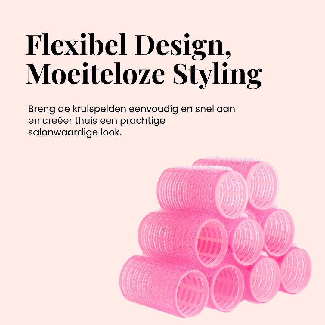 Luxe haarrollers set voor zachte, glanzende en volumineuze kapsels.